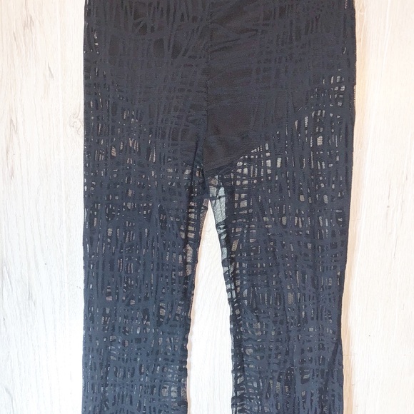 Two piece sheer black pants with tube top - Picture 7 of 9